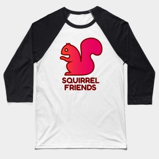 Squirrel Friends Baseball T-Shirt